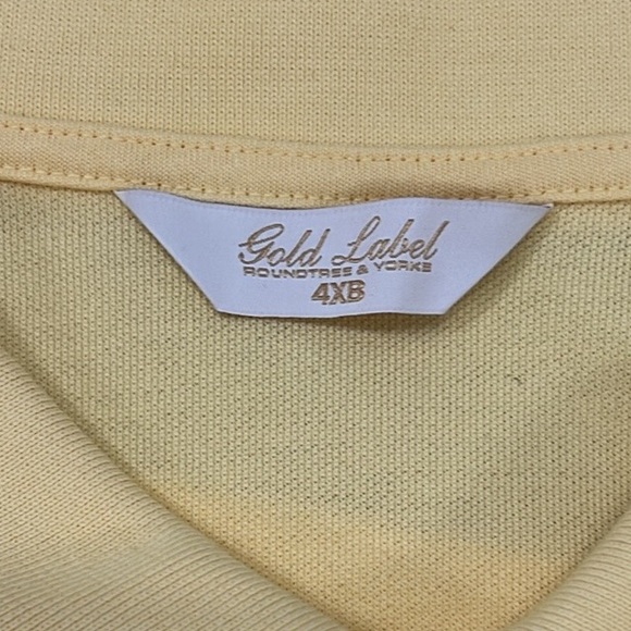 NWT $70 Big Man 4XB Gold Label Pima Cotton Short Sleeve Shirt - Picture 7 of 7